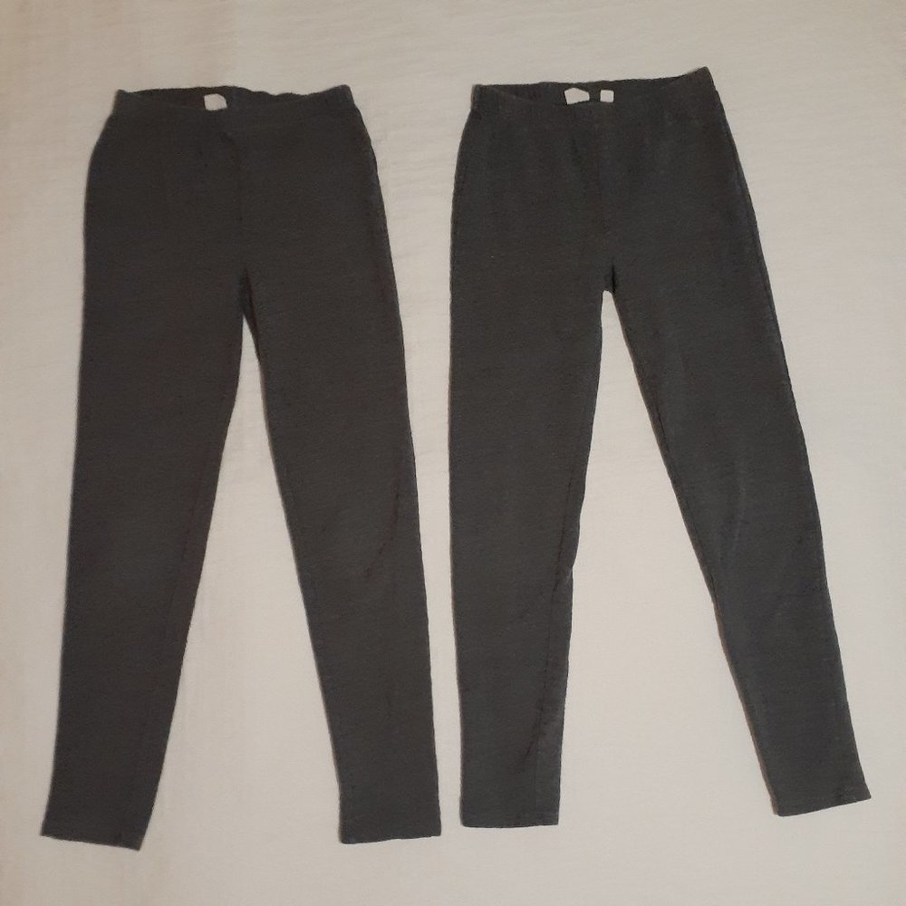 GAP 2 pairs of dark gray leggings